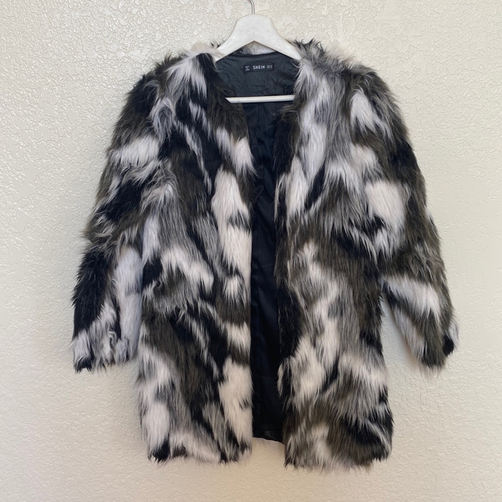Faux Fur Fuzzy Coat